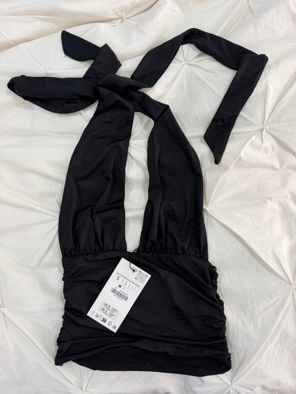 Zara Black Halter Top